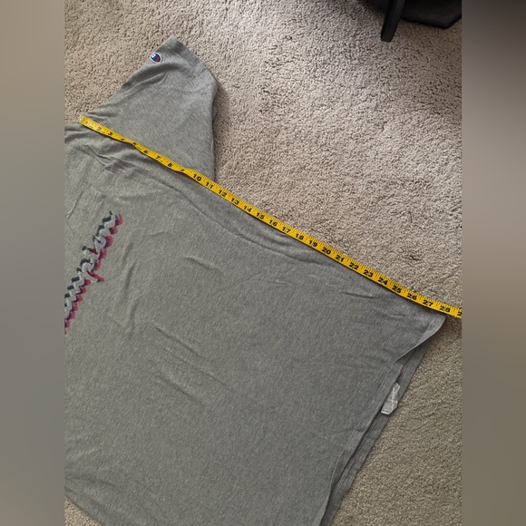 SOLD-Men's XXL Champion Logo Tee - Gray Heather T-Shirt - EUC 2XL - Picture 5 of 6
